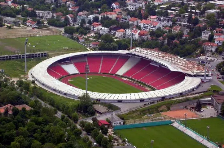 4. Rajko Mitic Stadyumu – Kızılyıldız Kapasite: 53.000