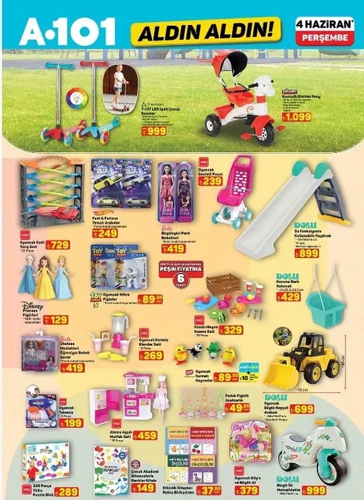 4 HAZİRAN A101 AKTÜEL ÜRÜNLER KATALOĞU ÇOCUK SCOOTER - 999 TL