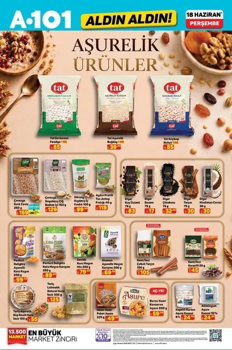 A101 İNDİRİMLİ ÜRÜNLER LİSTESİ