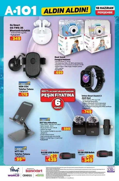 A101 AKTÜEL İNDİRİMLERİ 18 HAZİRAN: Bu hafta A101’de neler var? Kamp malzemeleri, elektrikli araç