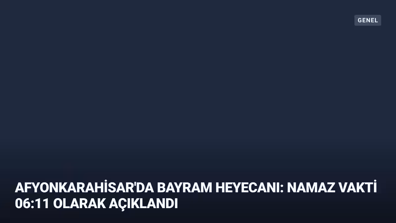 Genel konulu haberin kapak görseli
