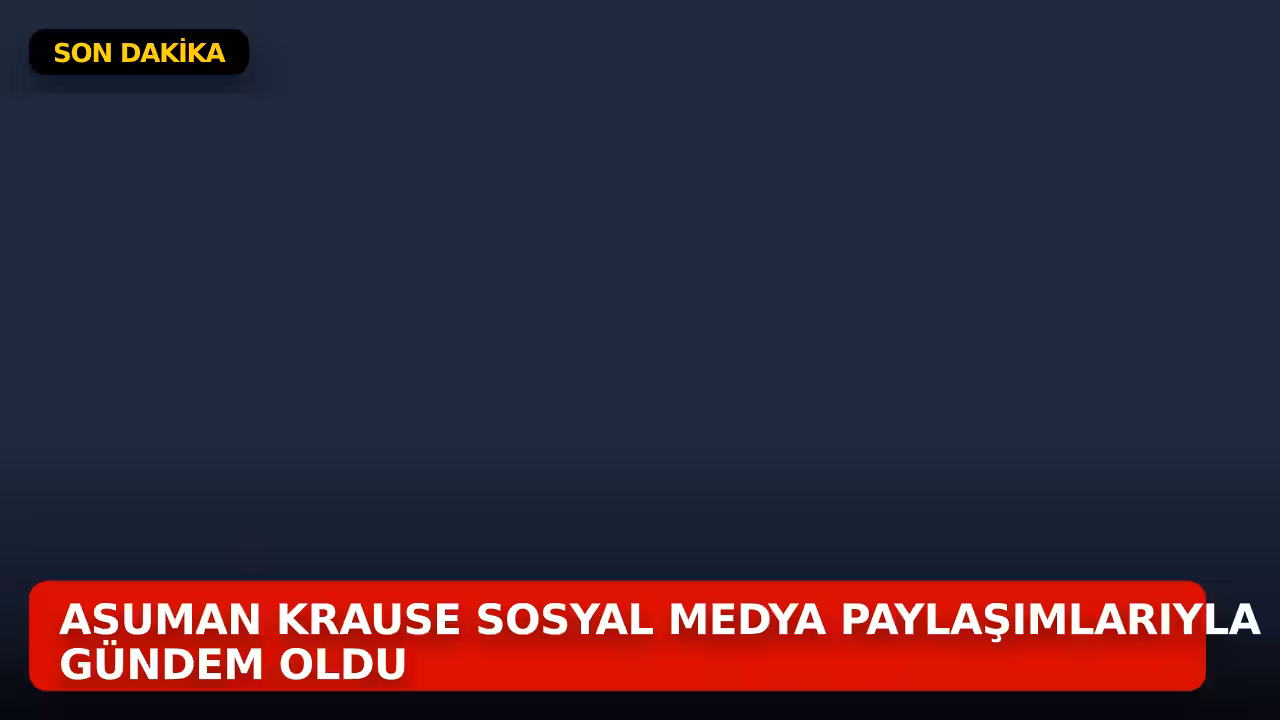 Asuman Krause konulu haberin kapak görseli