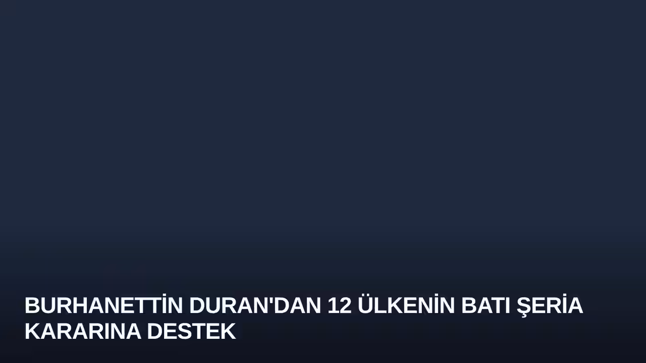 Burhanettin Duran konulu haberin kapak görseli