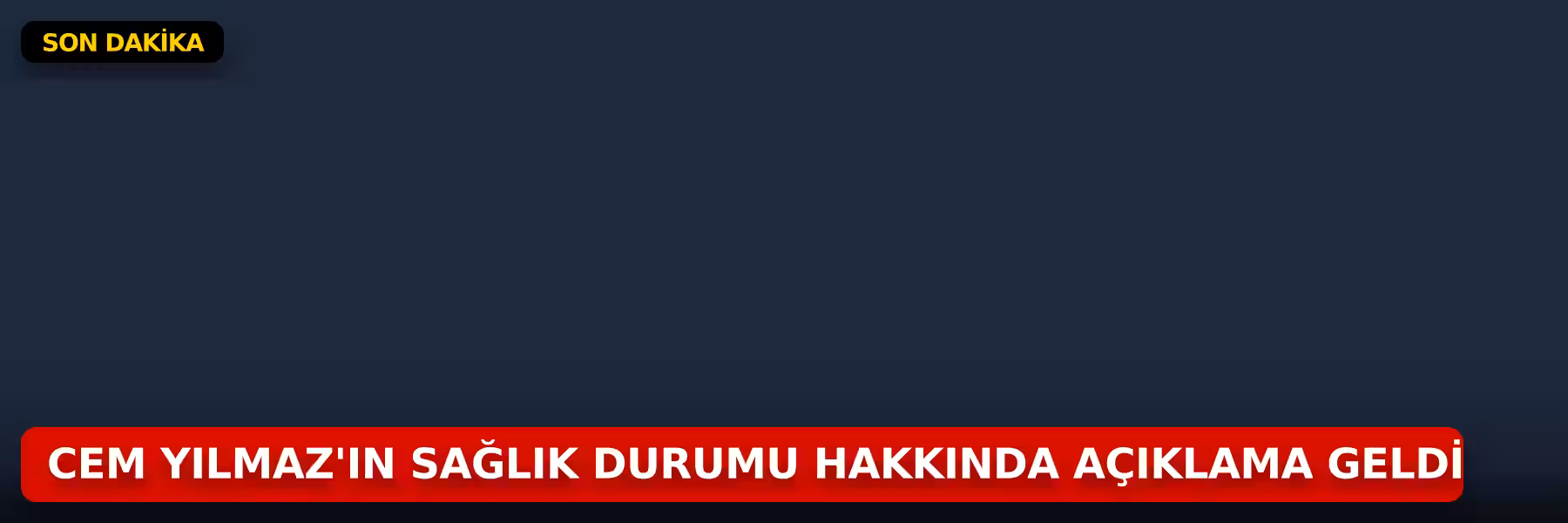 Cem Yılmaz'ın Sağlık Durumu Hakkında Açıklama Geldi