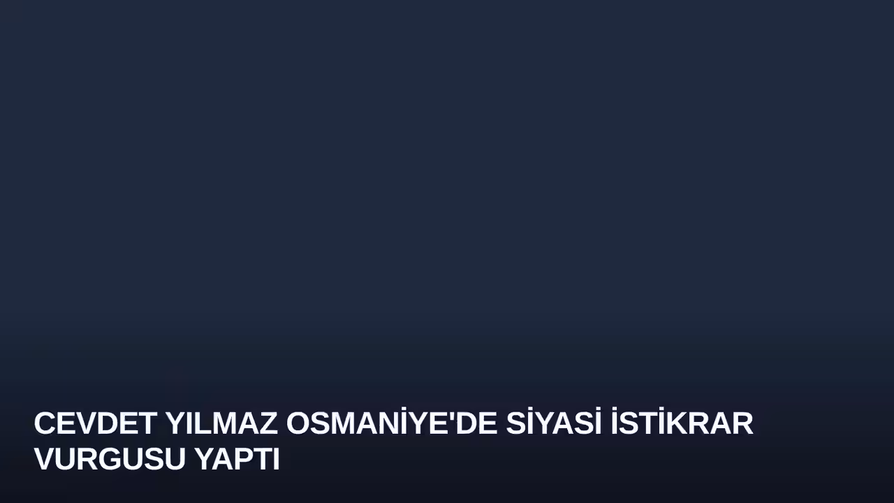 Cevdet Yılmaz konulu haberin kapak görseli