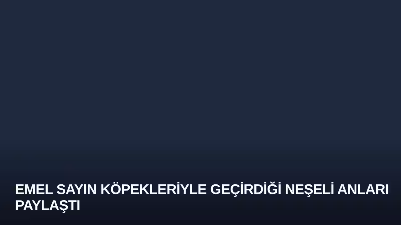 Emel Sayın Köpekleriyle Geçirdiği Neşeli Anları Paylaştı