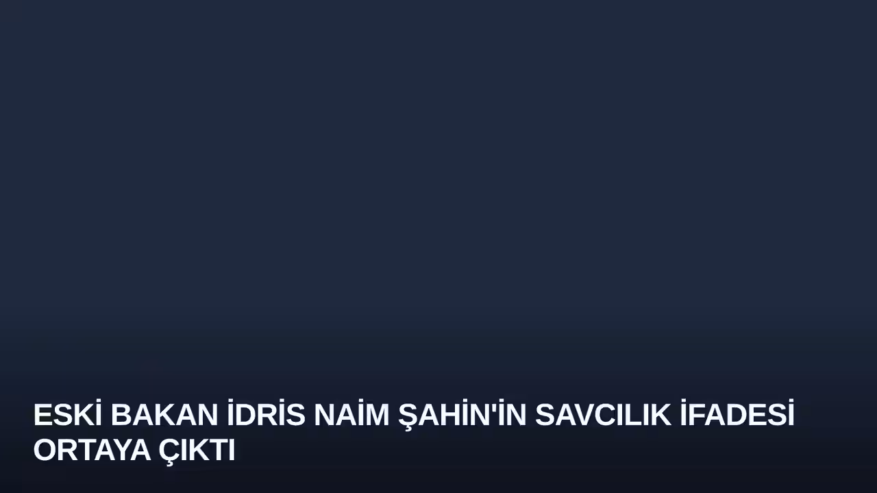 İdris Naim Şahin konulu haberin kapak görseli