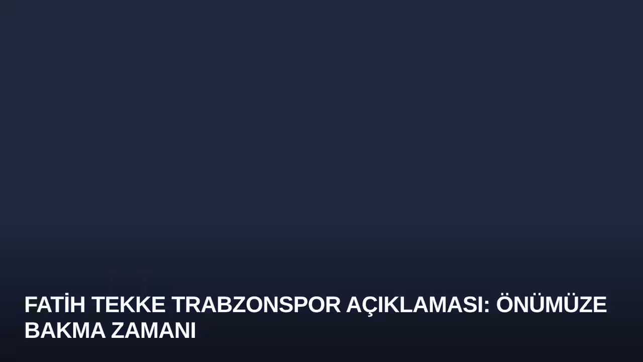 Fatih Tekke konulu haberin kapak görseli