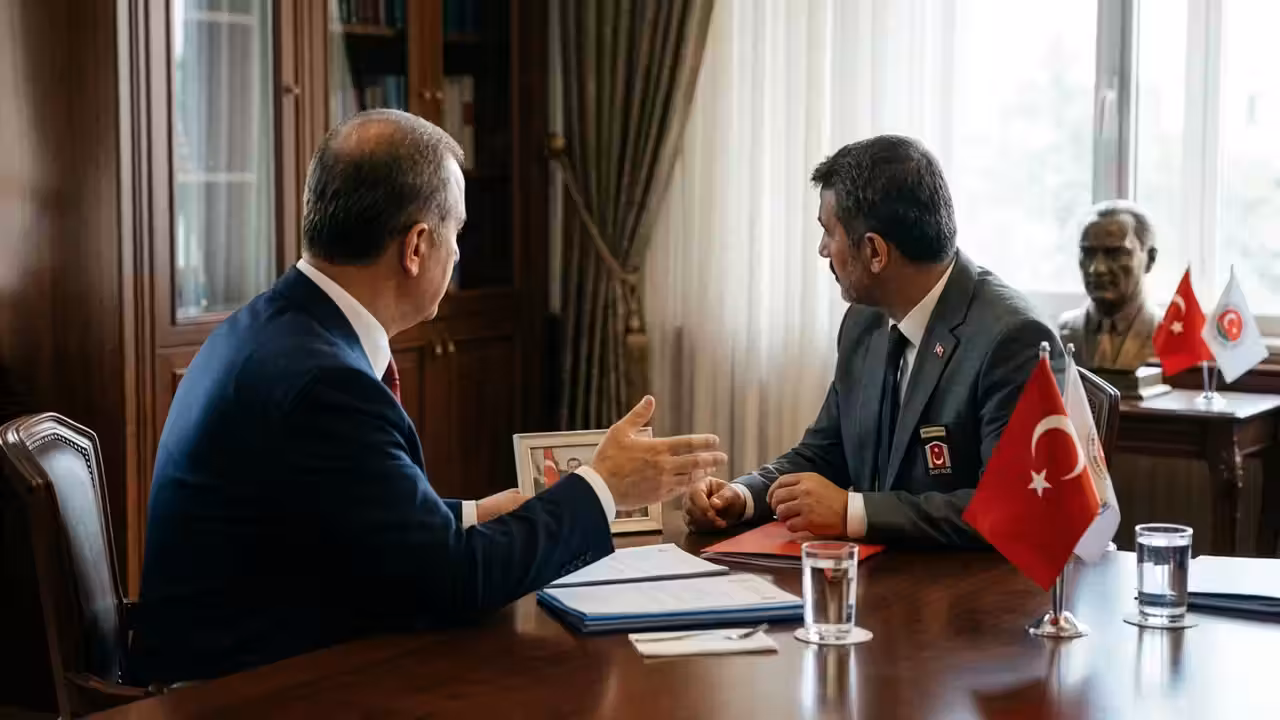 İçişleri Bakanı Mustafa Çiftçi, Lokman Aylar ile Görüştü