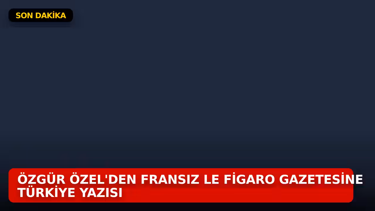 Özgür Özel konulu haberin kapak görseli