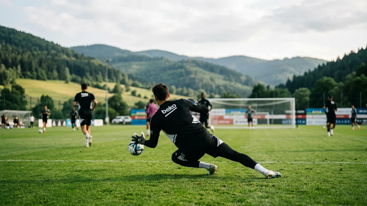 Beşiktaş'ın Slovakya Kampında Doğan Alemdar İlk İdmanına Çıktı