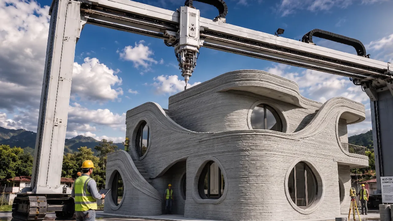 İnşaatta 3D Beton Yazıcı Dönemi: 48 Saatte 120 Metrekarelik Ev