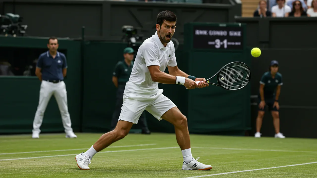 Novak Djokovic Wimbledon'da Tarihi Maçın Ardından Yarı Finalde