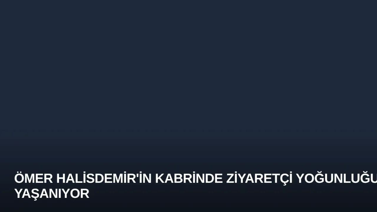Ömer Halisdemir'in Kabrinde Ziyaretçi Yoğunluğu Yaşanıyor