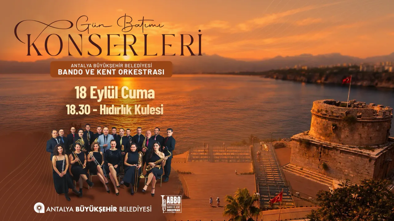 Antalya'da Hıdırlık Kulesi'nde Gün Batımı Konseri Düzenlenecek