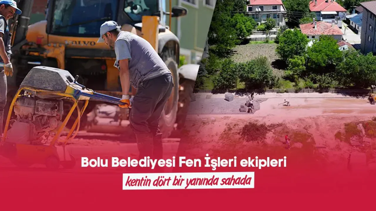 Bolu Belediyesi Üstyapı Çalışmaları Tüm Hızıyla Sürüyor