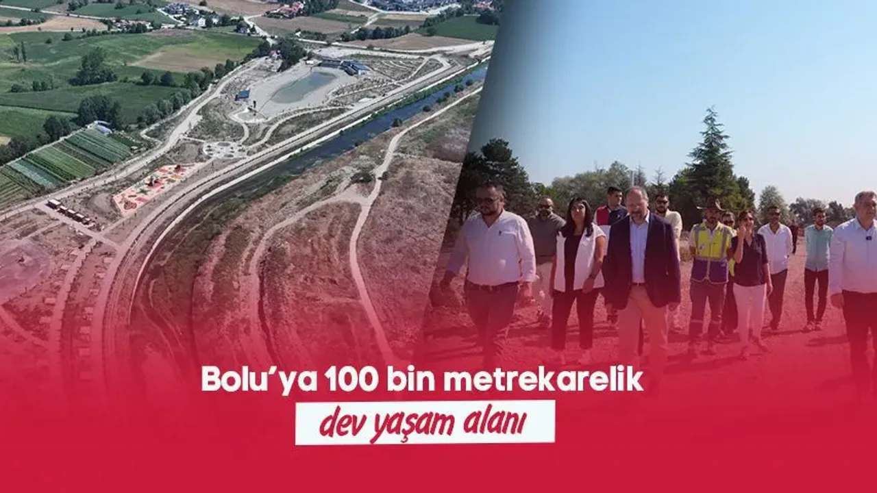 Bolu'da 100. Yıl Cumhuriyet Parkı Yapımında Sona Yaklaşıldı