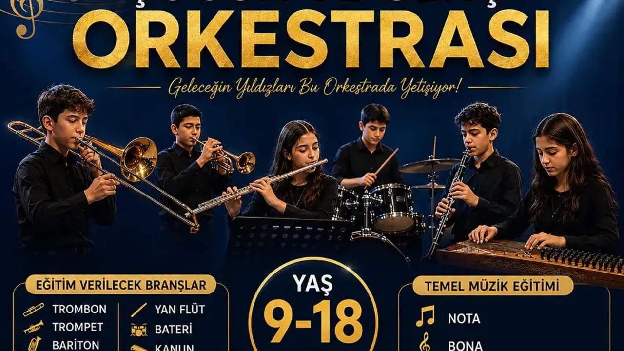 Burdur Belediyesi Çocuk ve Genç Orkestrası Yeni Üyelerini Bekliyor