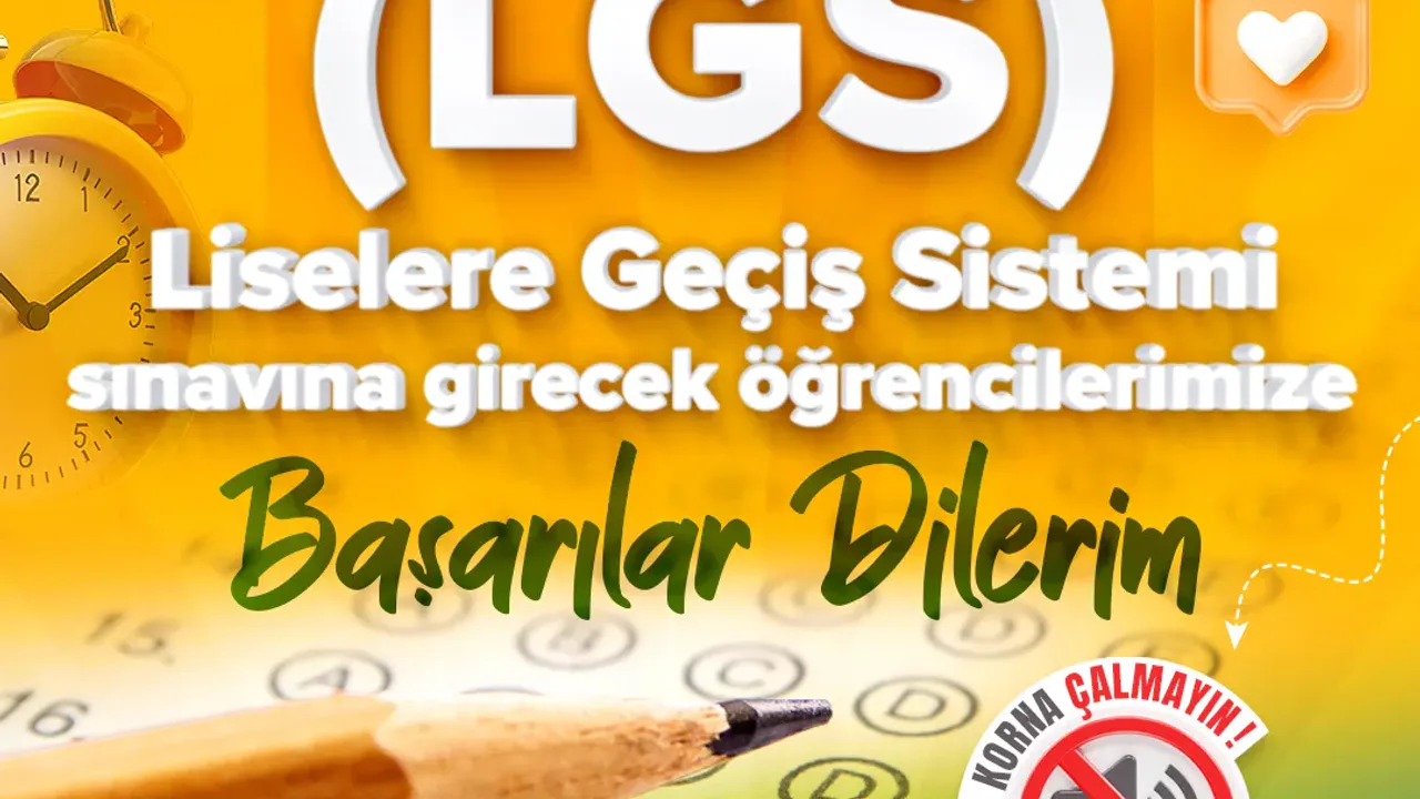 Başkan Büyükkılıç LGS sınavı öncesi başarı mesajı yayımladı