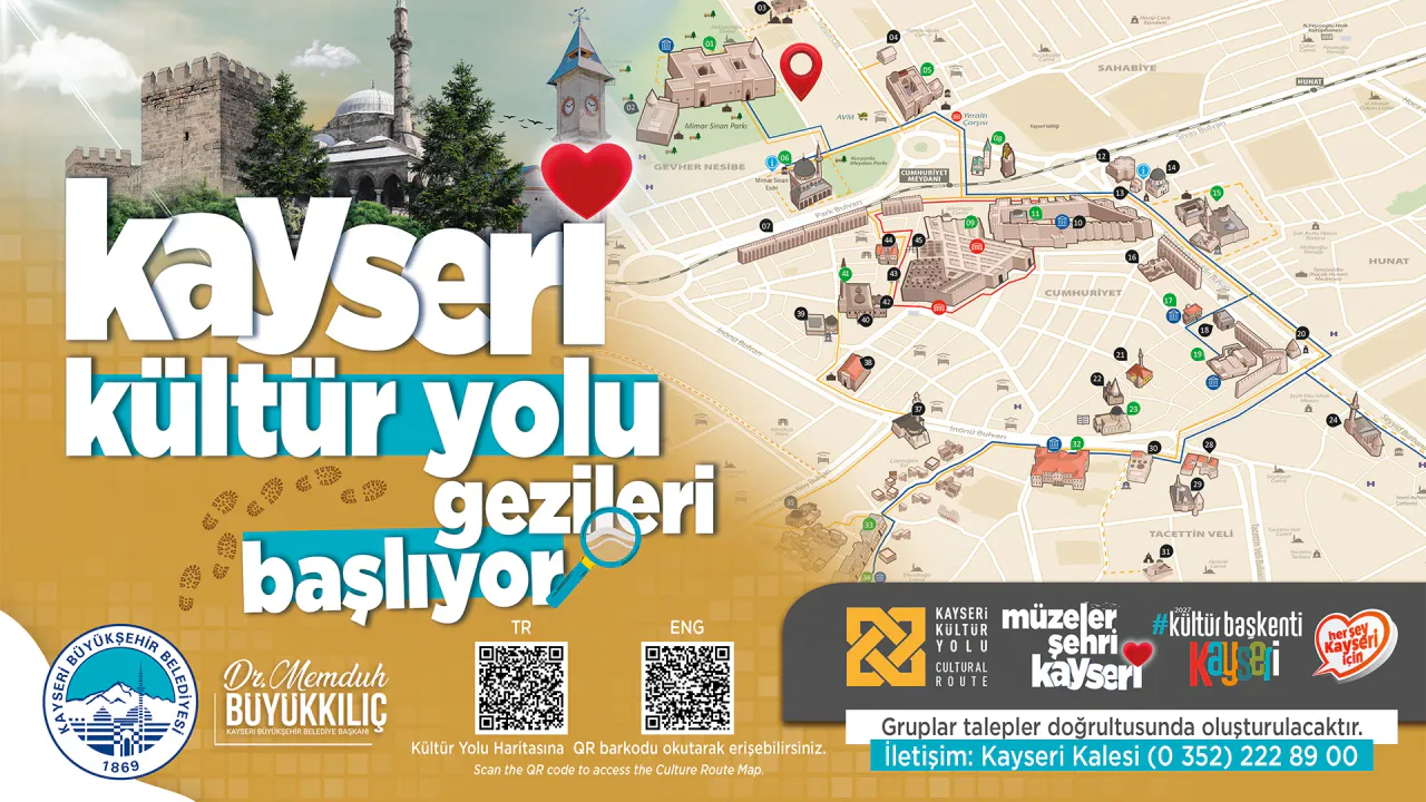 Kayseri Kültür Yolu Gezileri Yeni Dönemde Başlıyor