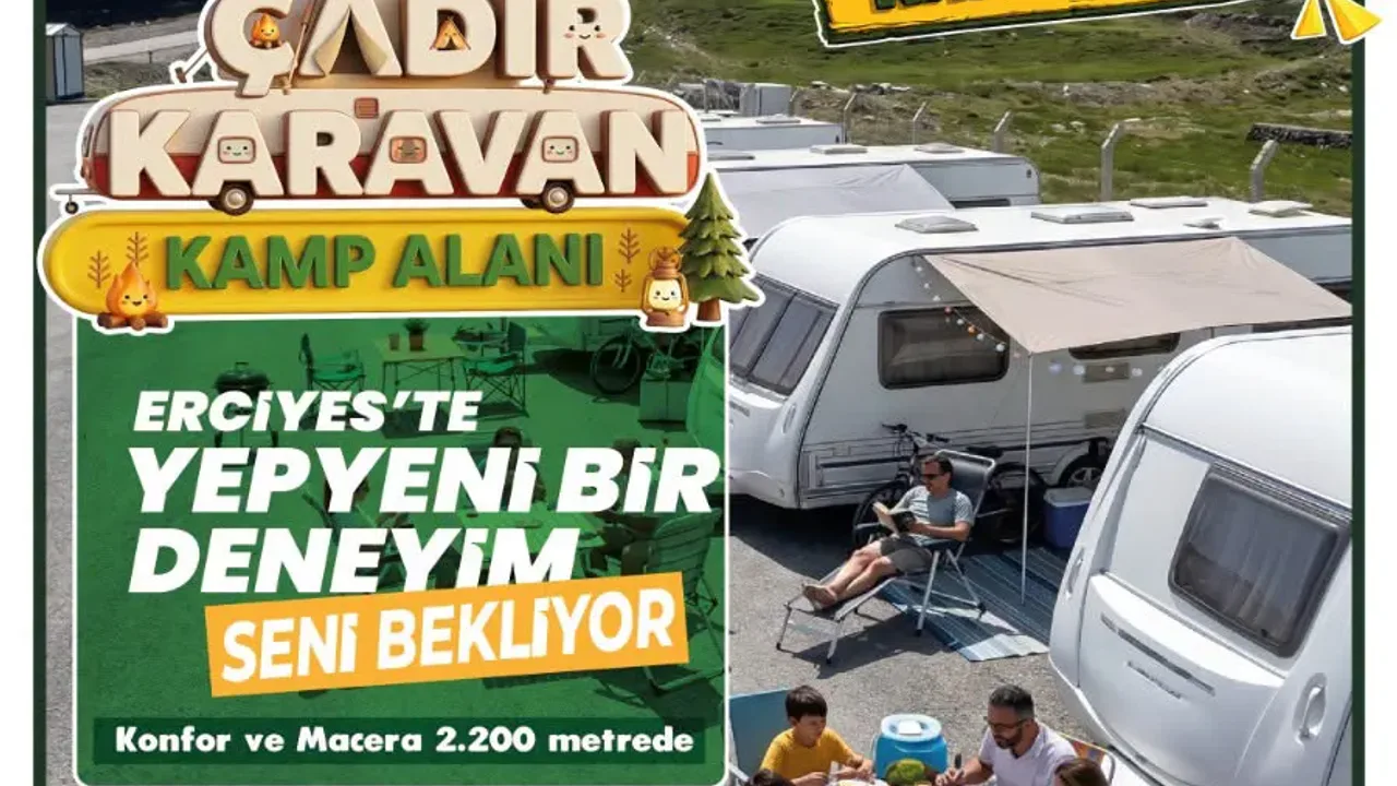 Erciyes Karavan Kamp Alanı Ziyaretçilerini Ağırlıyor