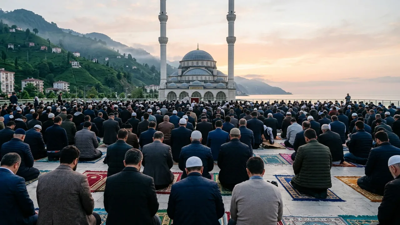 Rize'de Kurban Bayramı Coşkusu: Bayram Namazı Saat Kaçta Kılınacak?