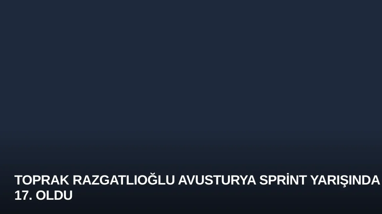 Toprak Razgatlıoğlu Avusturya Sprint Yarışında 17. Oldu